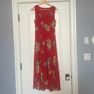 Lauren Ralph Lauren red maxi dress
